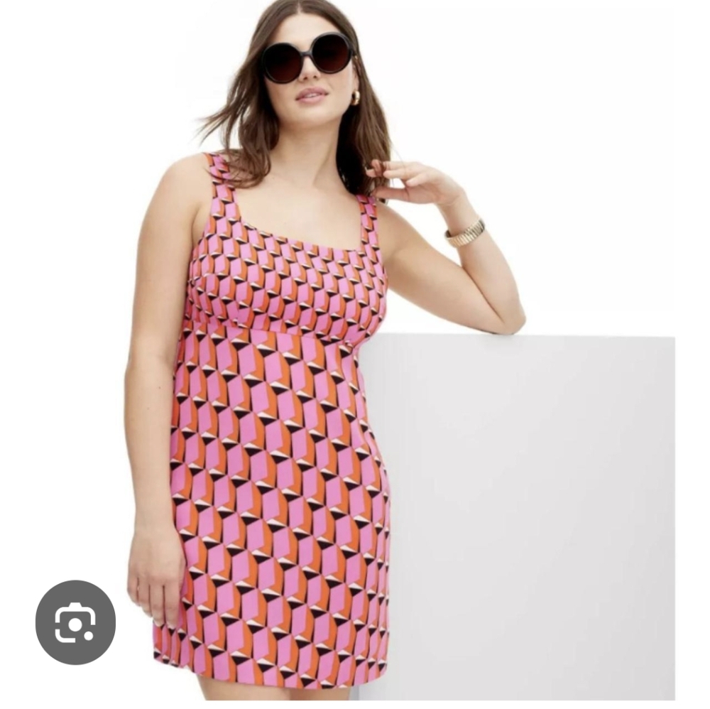 NWT Diane Von Furstenberg Printed Sleeveless Mini Dress 4 British Mod #drs8.10